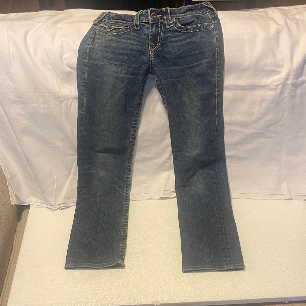 True Religion Dark Blue Straight Leg Jeans
